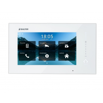 BALTER ERA Monitor mit 7 Zoll IP Touchscreen-Bildschirm, IP über 2-Draht BUS, WiFi + Cloud, HD-Bildschirm